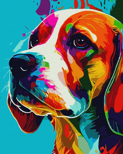 Beagle Colorido